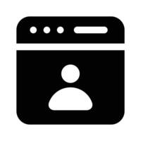 User website account icon design in modern style vector