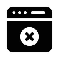 Get your hands on this amazing icon of blocked website in modern style vector