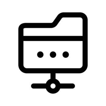 contraseña en red carpeta, concepto de seguro datos red vector