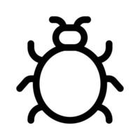 Creatively designed icon of computer virus, bug design vector