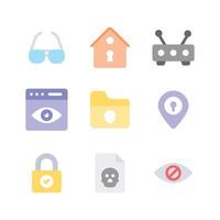 Carefully designed cyber security icons, ready to use and download vector