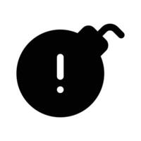 Well designed icon of bomb, explosive material vector