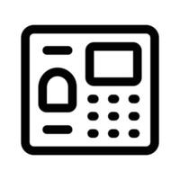 Take a look at this amazing icon of biometric machine vector