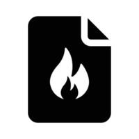 Visually appealing icon of burning data in modern style vector