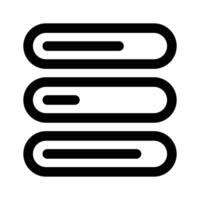 Well designed icon of loading bars, customizable design vector