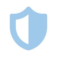 Protection shield design in modern style vector