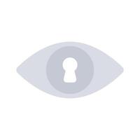 Human eye having keyhole concept of secure monitoring vector
