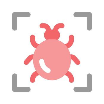 Bug scanning design, ready to use unique icon vector