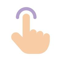 Modern technology, icon of finger tap, editable design vector
