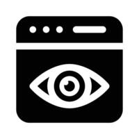 Get your hands on this creatively designed icon of website monitoring vector