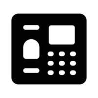 Take a look at this amazing icon of biometric machine vector