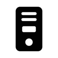 Cpu icon design, computer system design vector