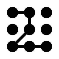 Trendy icon of pattern lock, cyber security concept vector