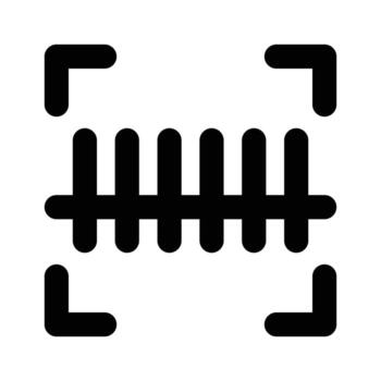 Have a look at well designed icon of barcode scan icon design vector