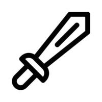 Trendy icon of sword, editable design vector