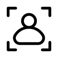 Download this amazing icon of user detection in modern style vector