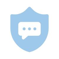 Protection shield with password denoting secure password vector