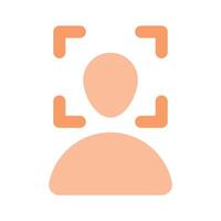 Download this amazing icon of face detection in modern style vector