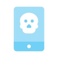 Mobile hacking design in modern style vector
