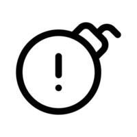 Well designed icon of bomb, explosive material vector