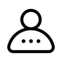 Get this premium icon of user communication with downloadable facility vector