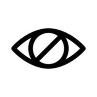 Hide icon design, user interface vector