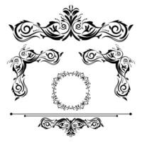 ethnic decorative element. Ethnic elements, decorative ornaments, traditional vector