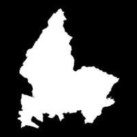 Shkoder county map, administrative subdivisions of Albania. illustration. vector