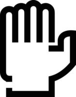 Hand icon symbol image illustration vector