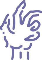 Hand icon symbol image illustration vector