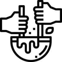 Hand icon symbol image illustration vector
