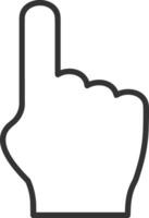 Hand icon symbol image illustration vector