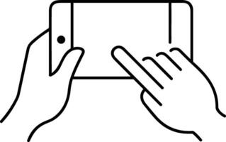 Hand icon symbol image illustration vector