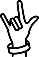 Hand icon symbol image illustration vector