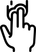 Hand icon symbol image illustration vector