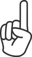 Hand icon symbol image illustration vector