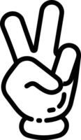 Hand icon symbol image illustration vector