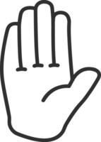Hand icon symbol image illustration vector