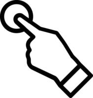 Hand icon symbol image illustration vector