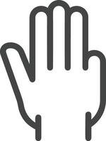 Hand icon symbol image illustration vector