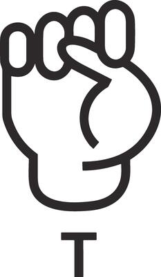 Hand icon symbol image illustration