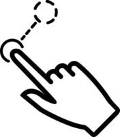 Hand icon symbol image illustration vector