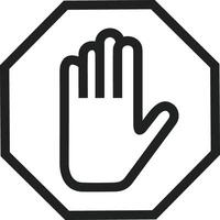 Hand icon symbol image illustration vector