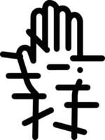 Hand icon symbol image illustration vector