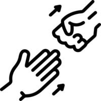 Hand icon symbol image illustration vector