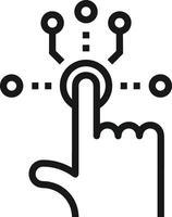 Hand icon symbol image illustration vector