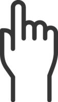 Hand icon symbol image illustration vector