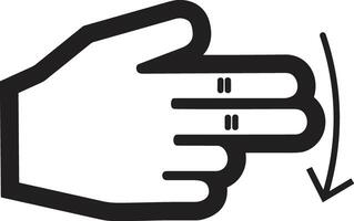 Hand icon symbol image illustration vector