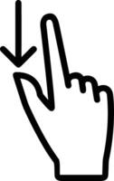 Hand icon symbol image illustration vector