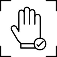 Hand icon symbol image illustration vector